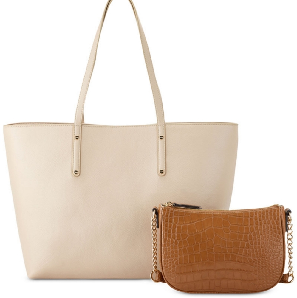 INC Concept Zoiey 2-1 Tote & crossbody Creaded for Macy's